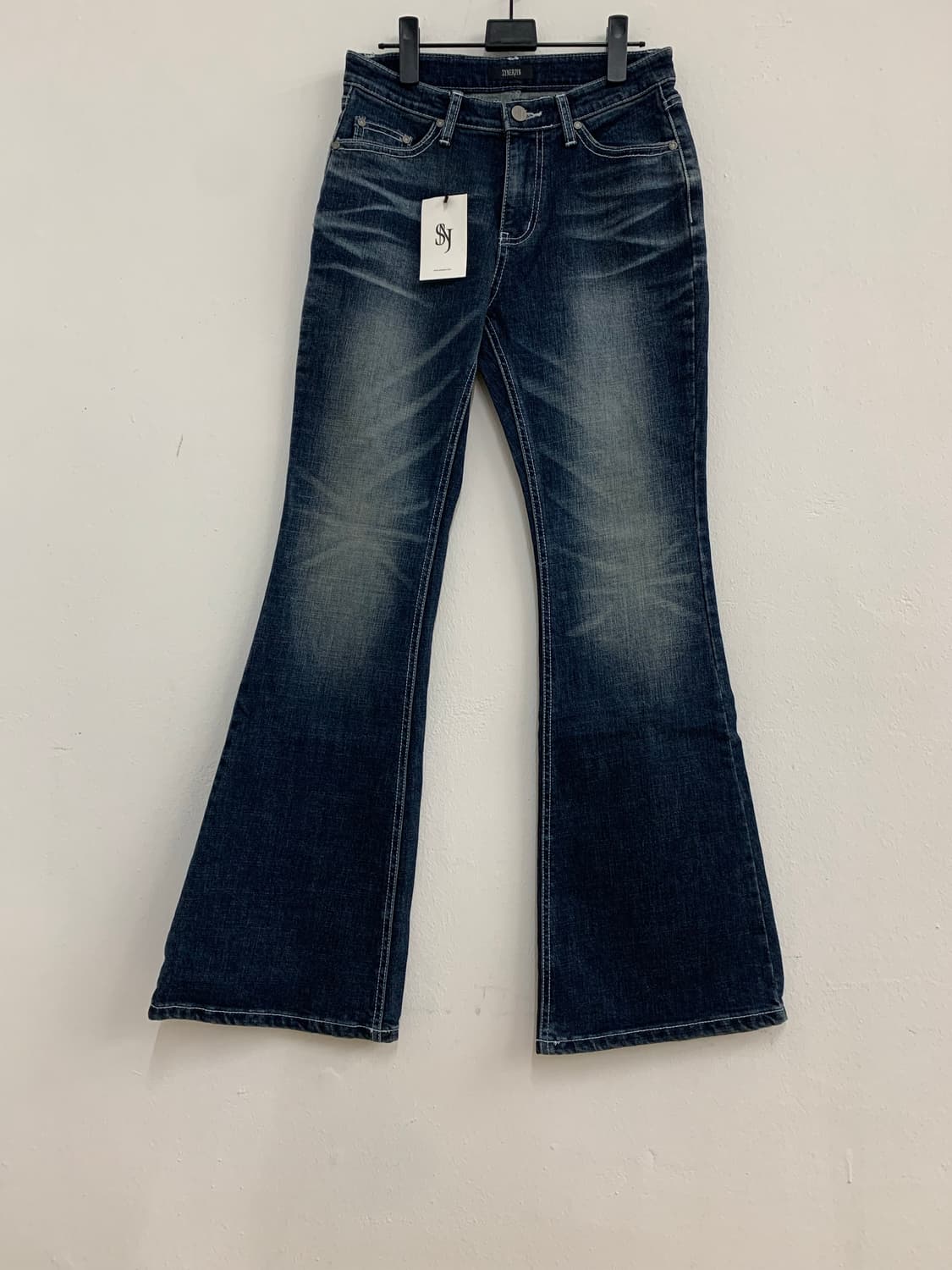 パンツ SYNERJYN CAT WASHING DENIM PANTS BLACK M CAT WASHING DENIM PANTS BLACK - 시너진