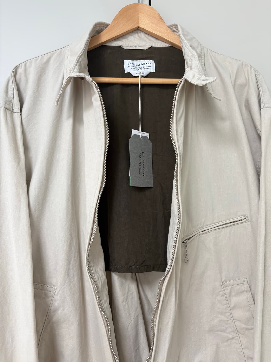 ジャケット・アウター ENDS and MEANS 2025SS Drizzler Jacket XL ENDS and MEANS】 2025SS Drizzler Jacket - Check-