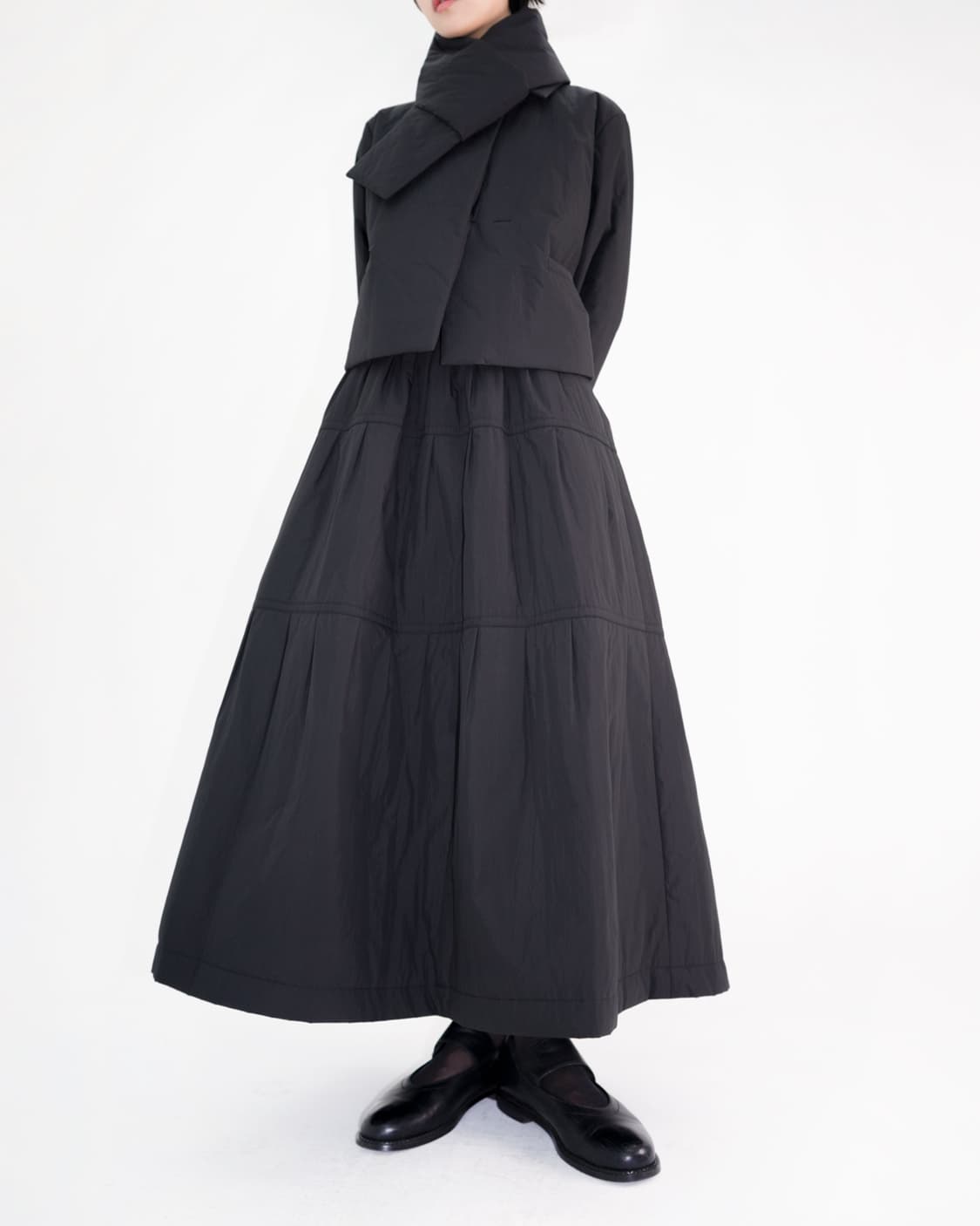 EUNOIA(ユノイア) LILY PADDING SKIRT 유노이아 Lily Padding Skirt 블랙 S | 후루츠패밀리