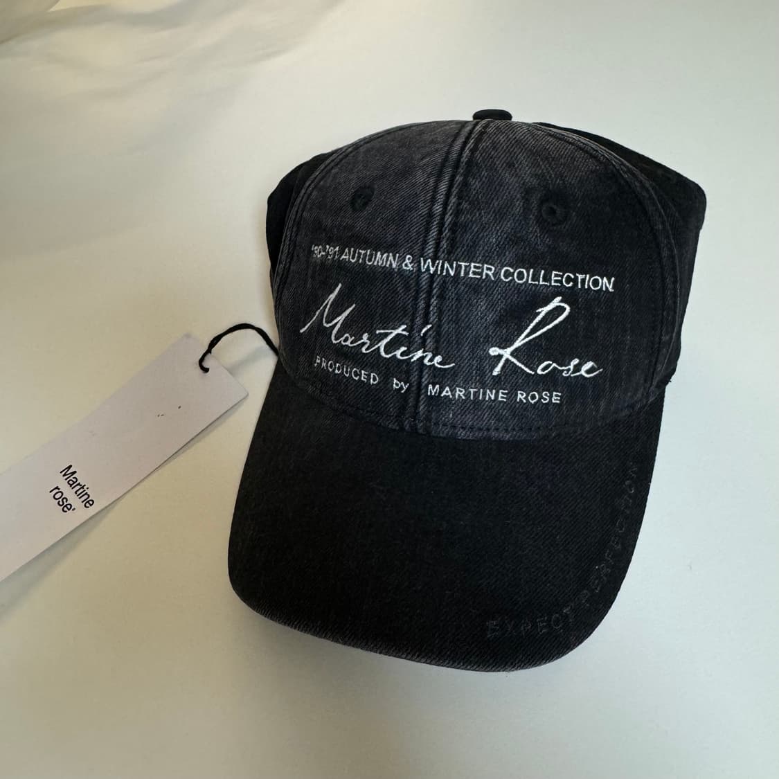 230607 ファッション MARTINE ROSE SIGNATURE CAP BLACK