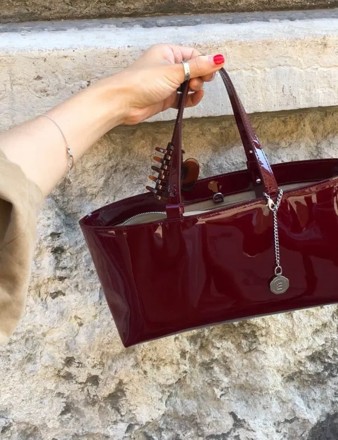 【MINITMUTE】FLOT BAG PATENT WINE Flot Bag – minitmute.jp