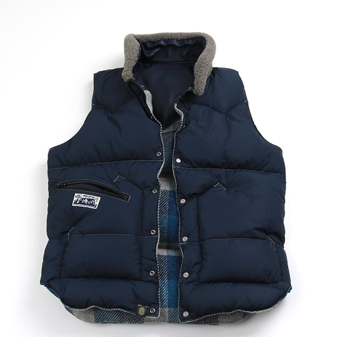 Rocky A BATHING APE Rocky Mountain レザー ダウン ベスト Mountain