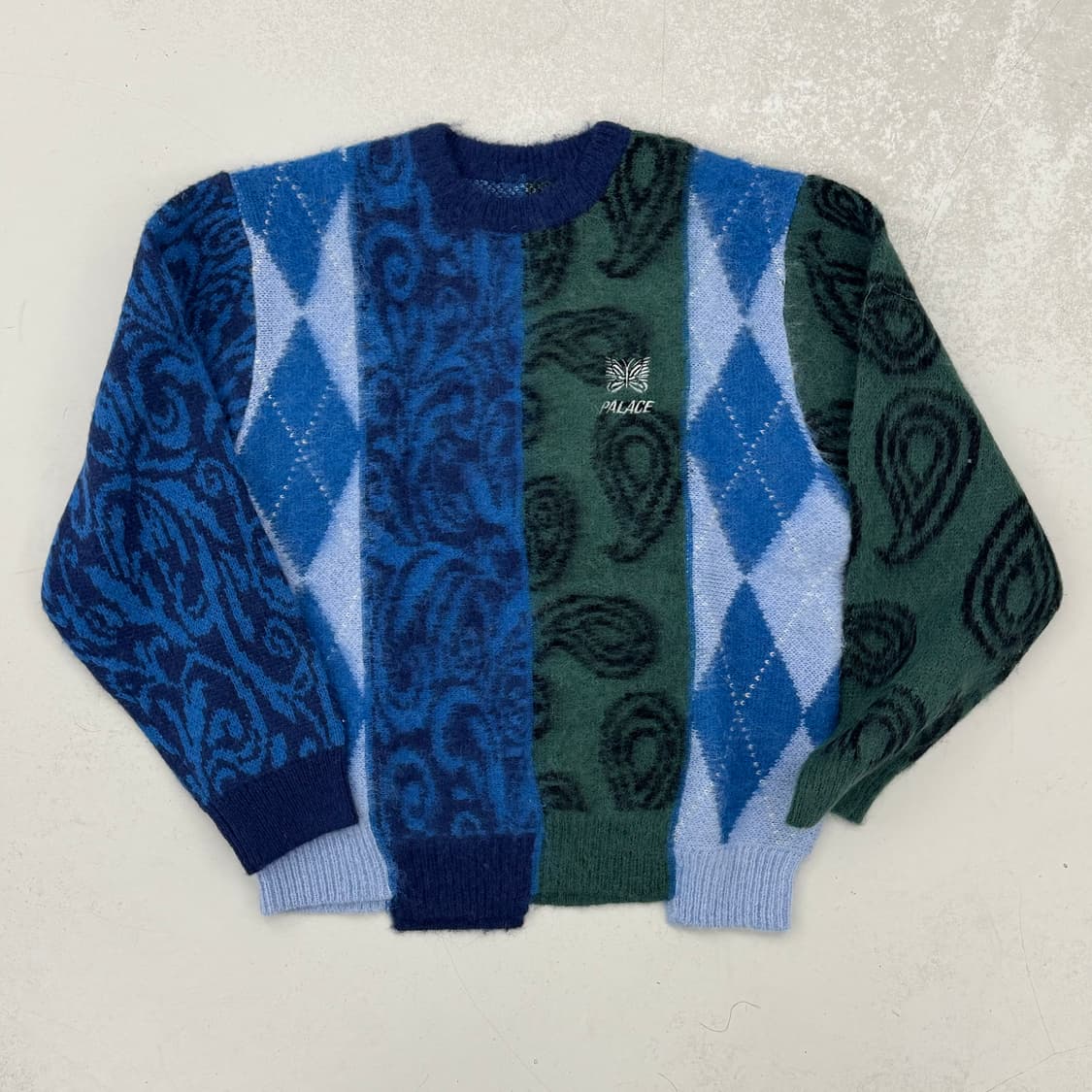 PALACE NEEDLES HAIRY KNIT MULTI FABRIC