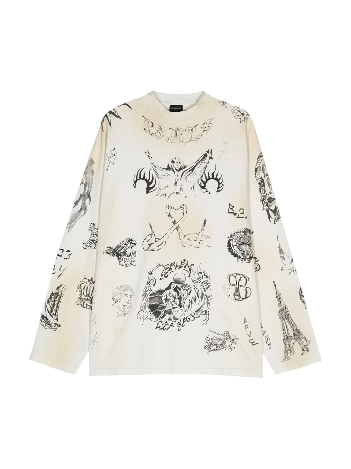 Balenciaga 24ss Tattoo Longsleeve | 후루츠패밀리