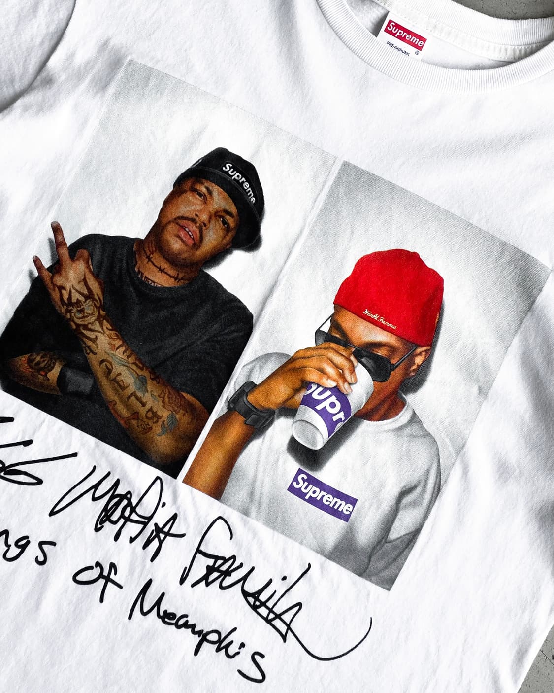Supreme Three Six Mafia Tee ホワイト 12aw Supreme Three Six Mafia Tee ホワイト 12aw