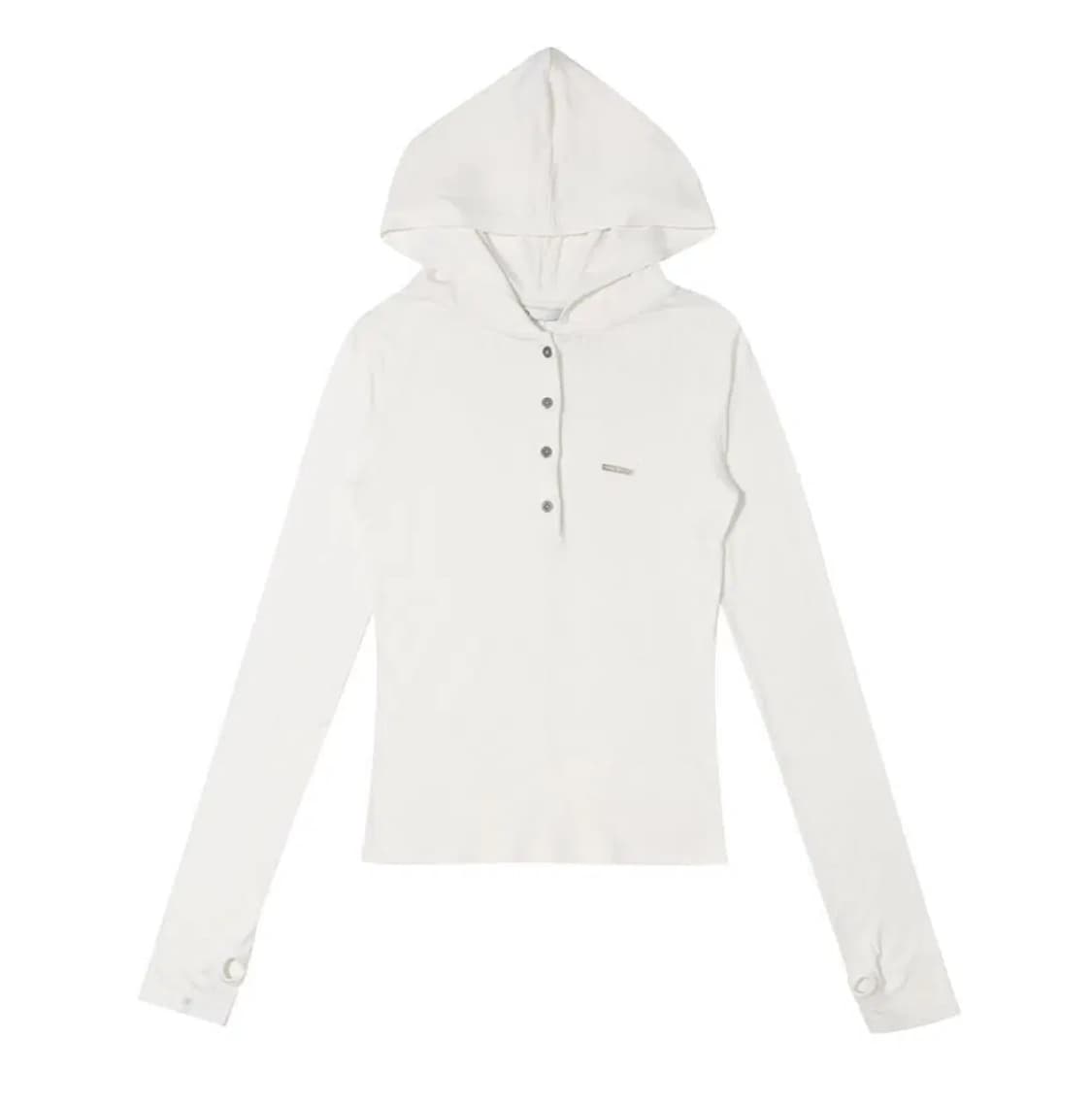 bohemian seoul 】HOOD BUTTON WARMER T