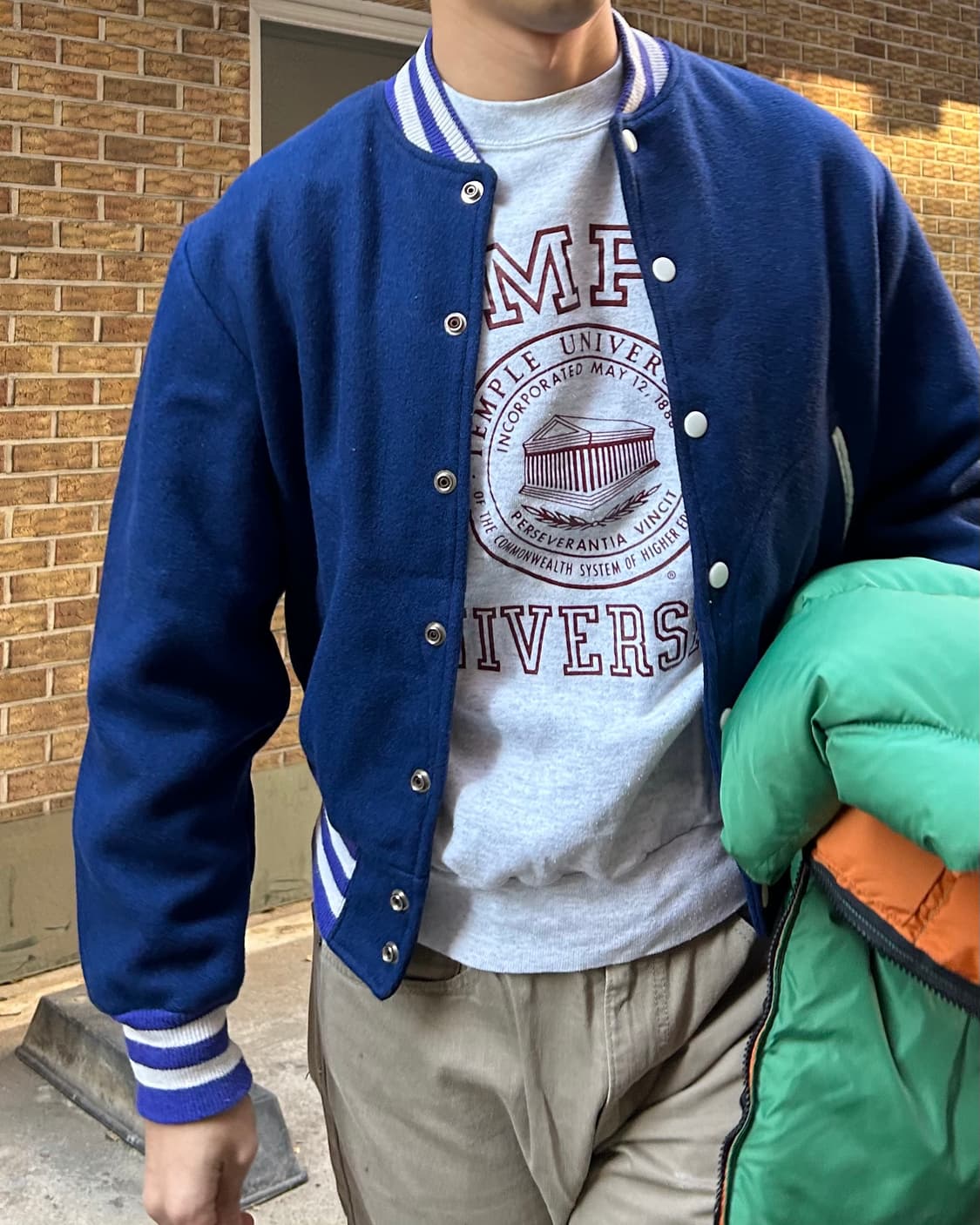 70s Empire sporting goods varsity jacket | 후루츠패밀리