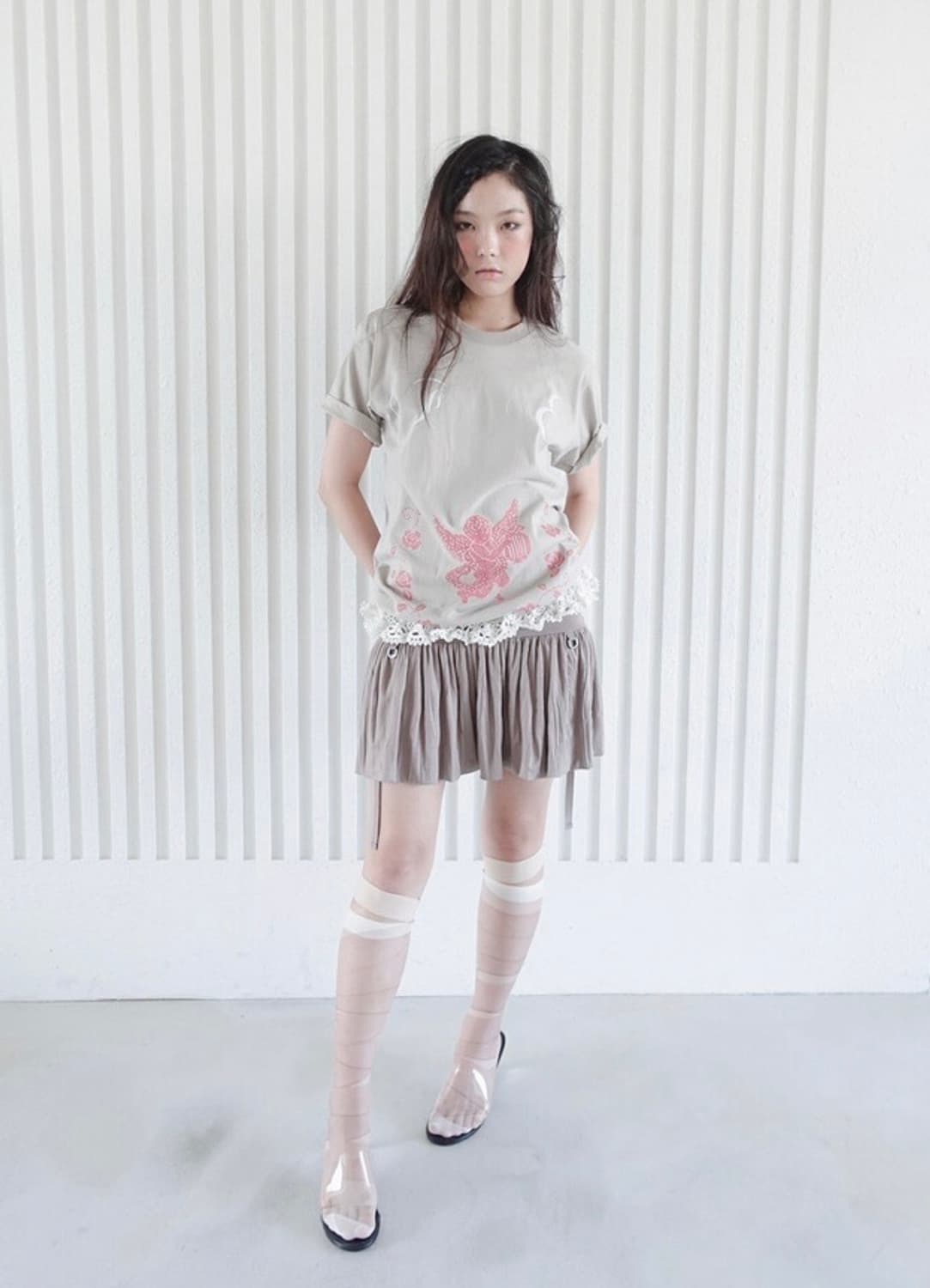 Drape Ribbon Skirt