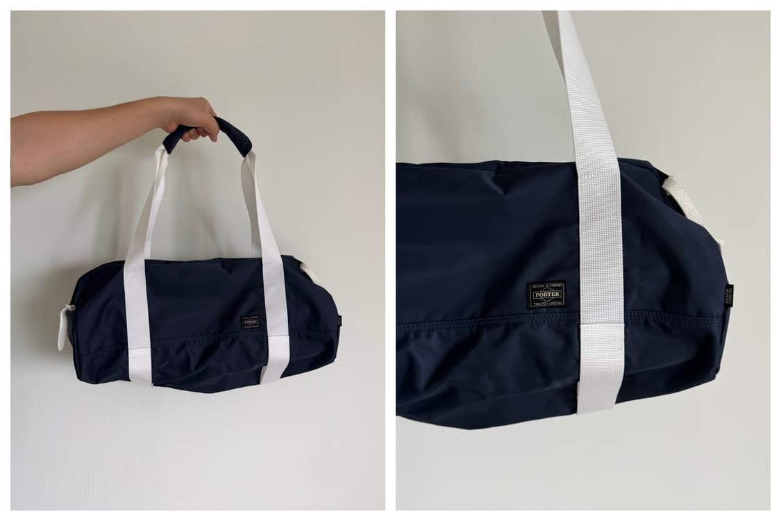 Head Porter Shati Boston duffle bag,Navy | 후루츠패밀리