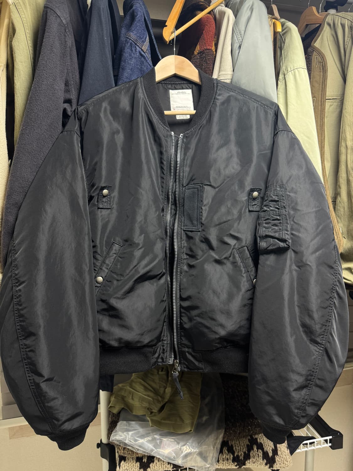 visvim THORSON JKT ブラック 3サイズ Visvim Black Thorson III Bomber Jacket Visvim