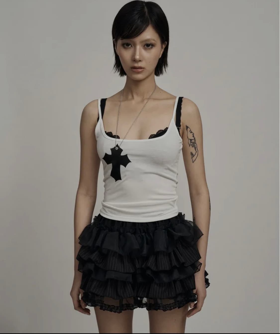 スカート illio PIN STRIPE TUTU SHORTS 일리오/ Pin stripe tutu shorts | 후루츠패밀리
