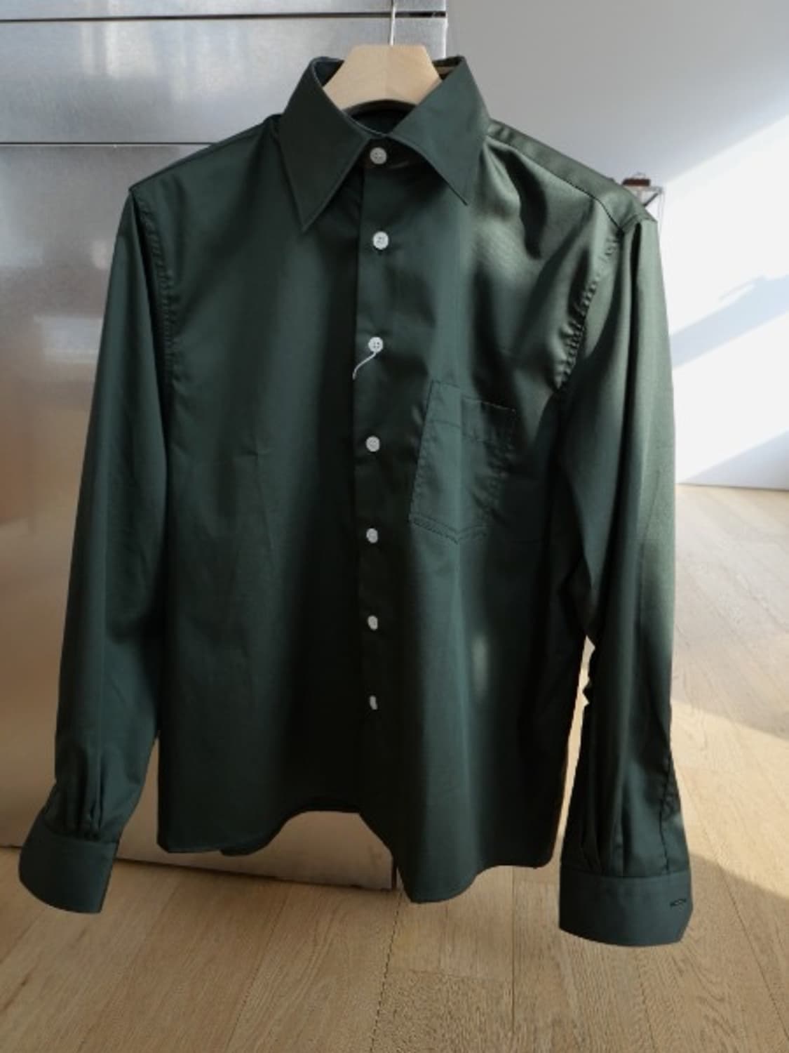 トップス CAMISAS MANOLO CAMPO SHIRT DARK GREEN dark green campo shirt – Camisas Manolo