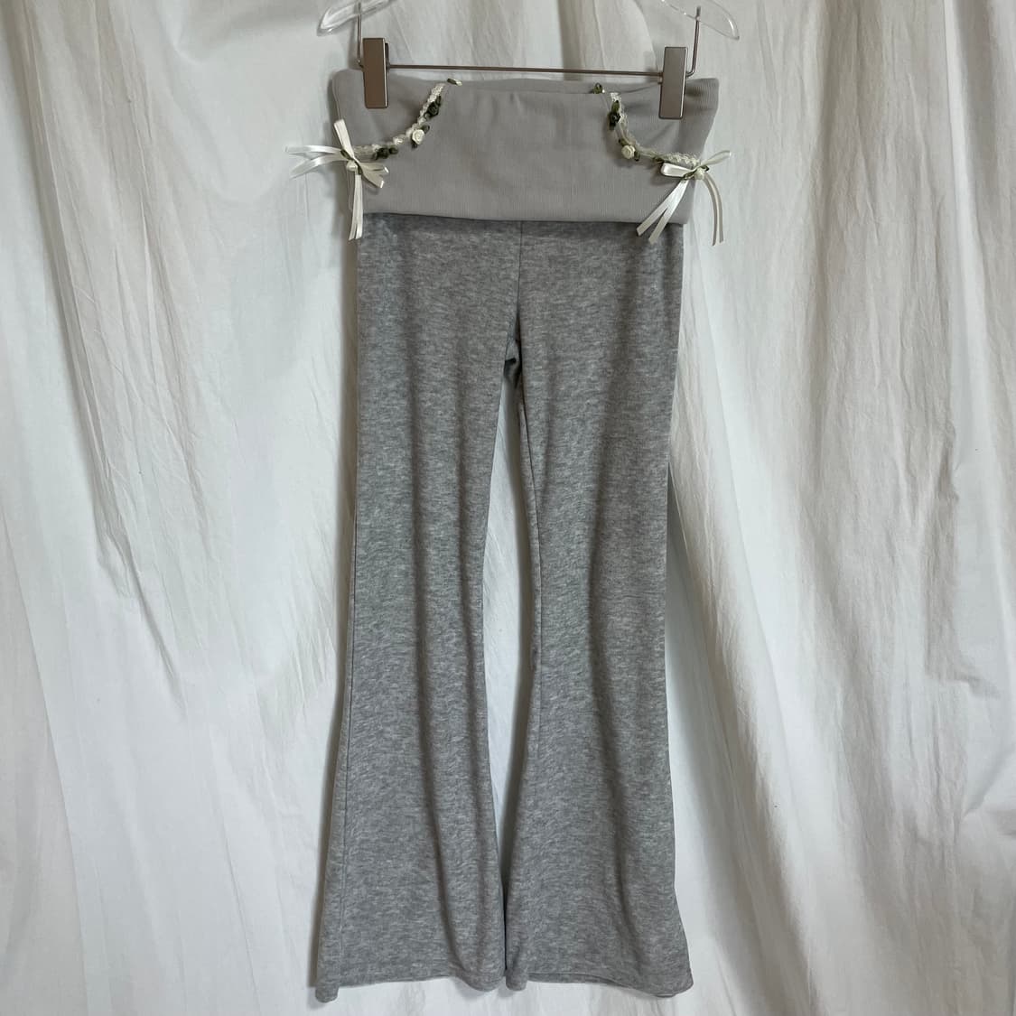 ★SCULPTOR★ Rosy Terry Pants Purple SC24S426PU Sculptor Rosy Terry Pants Gray | 후루츠패밀리