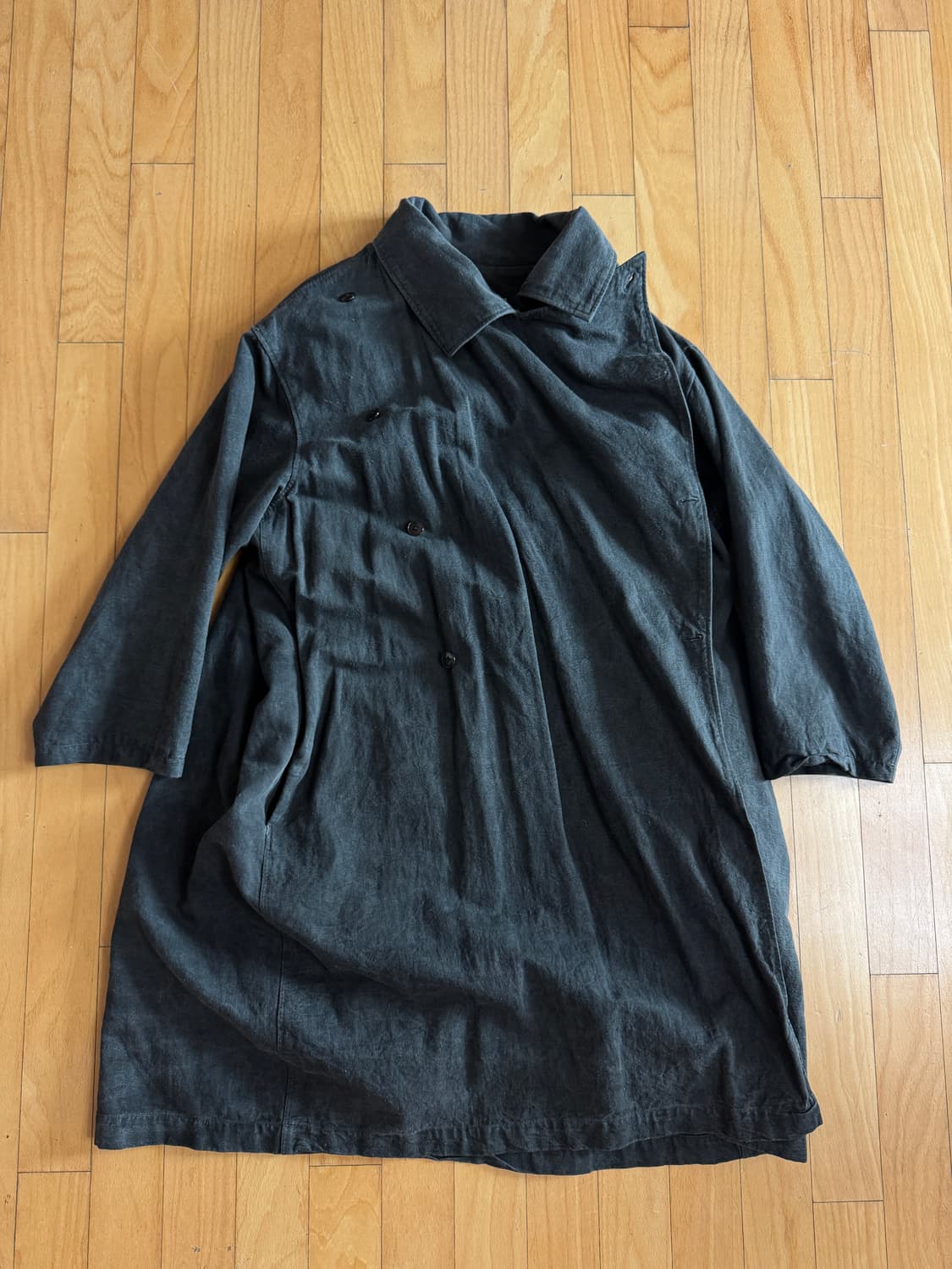Andrew Driftwood Hospital Coat 紅茶染め