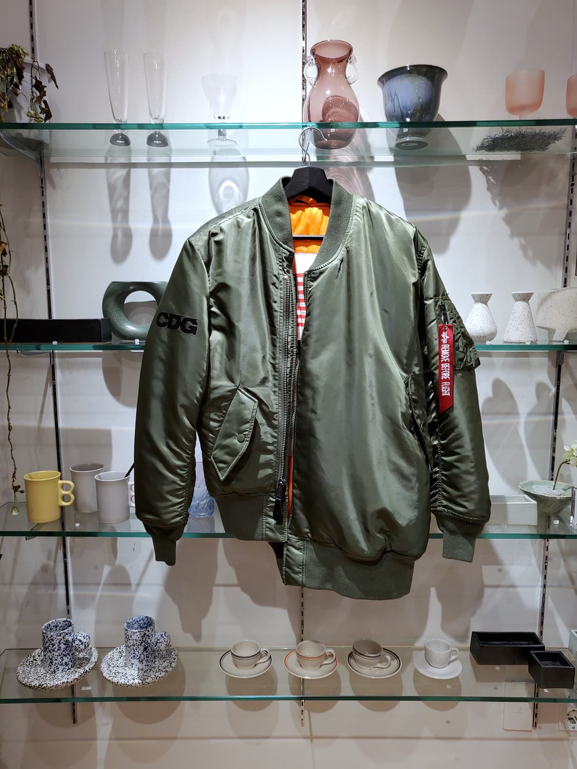 CDG×ALFA MA-1 Comme des Garcons Comme de garçon x alpha industries