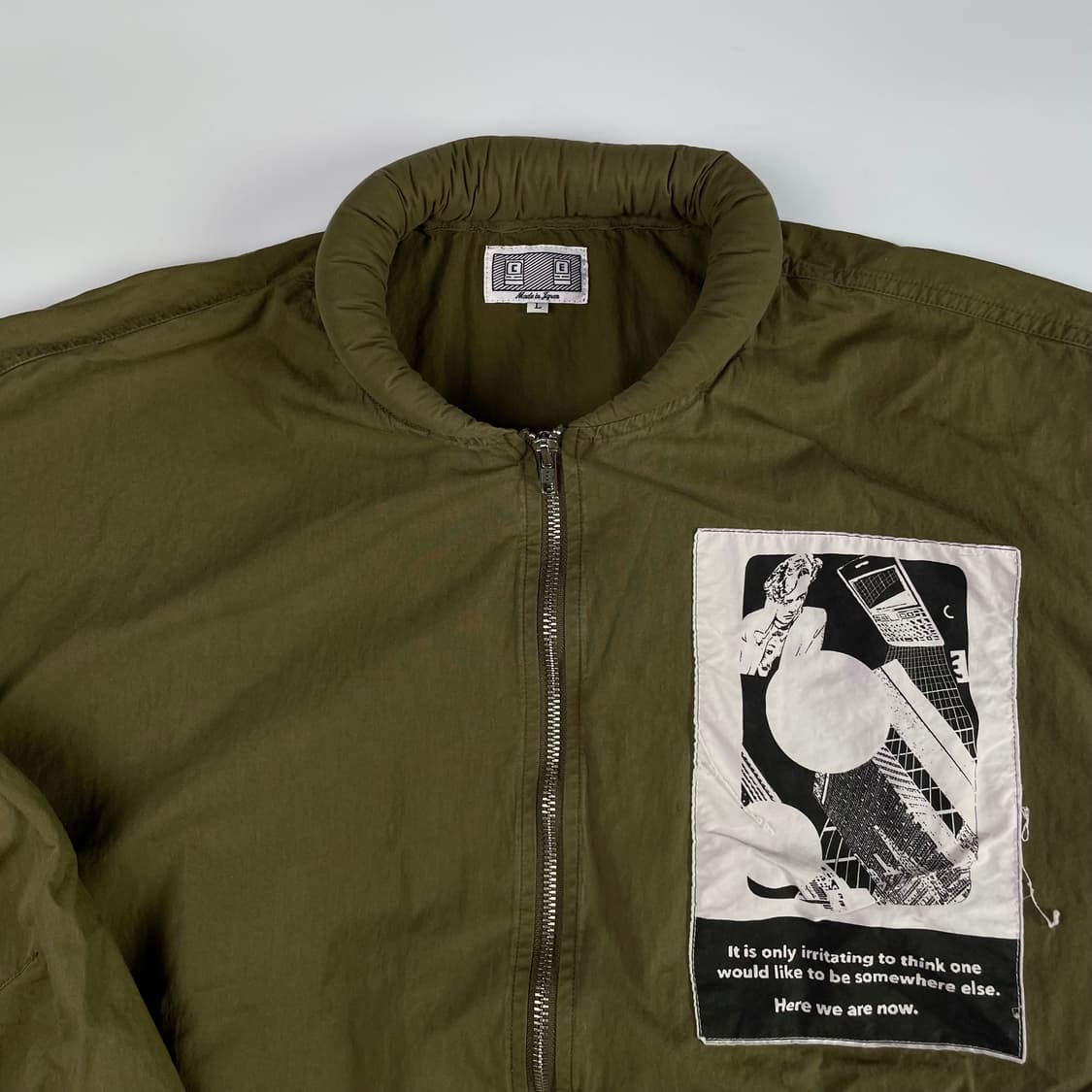 cavempt ジャケット　カーキ CAV EMPT 21AW PSEUDO NEEDS ZIP JACKET L カーキ（2023/03/06