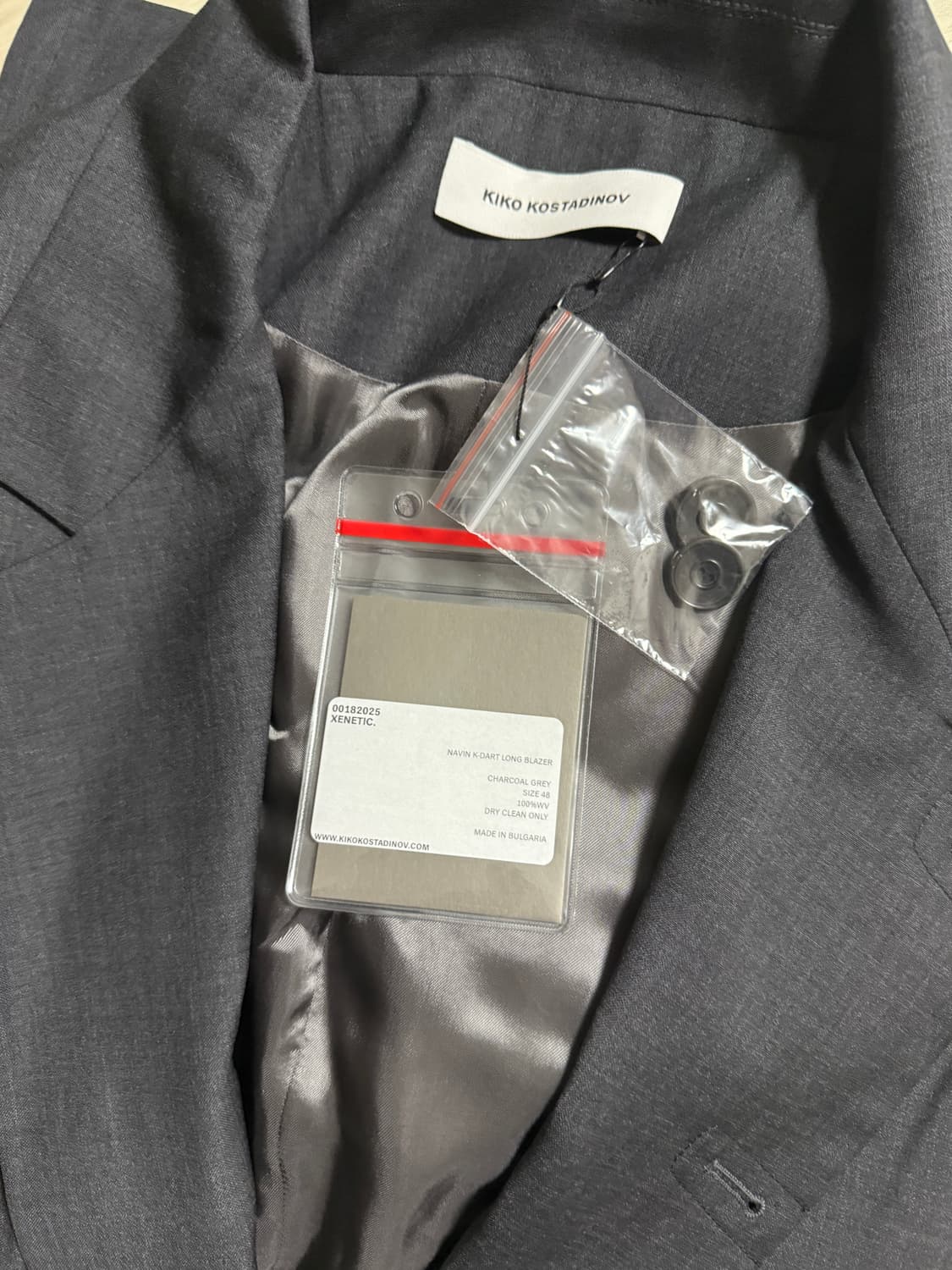 navin k-dart ジャケット　44 KIKO KOSTADINOV NAVIN K-DART BLAZER BLACK SS25 | DOSHABURI