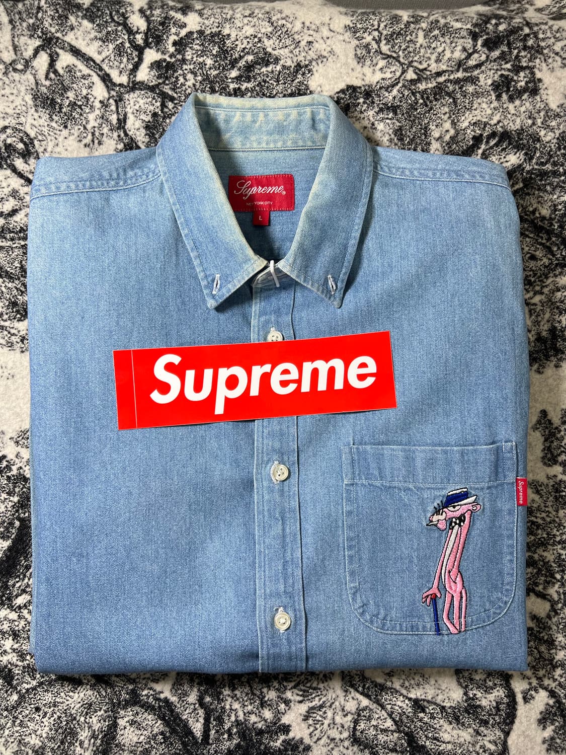 Supreme ピンクパンサー デニムシャツ Supreme ピンクパンサー デニムシャツ S - メルカリ