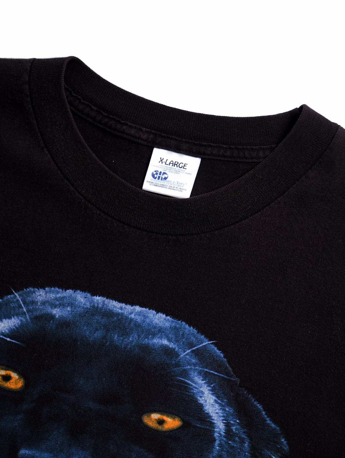 90's Human i Tee Black Panther T-shirt | 후루츠패밀리