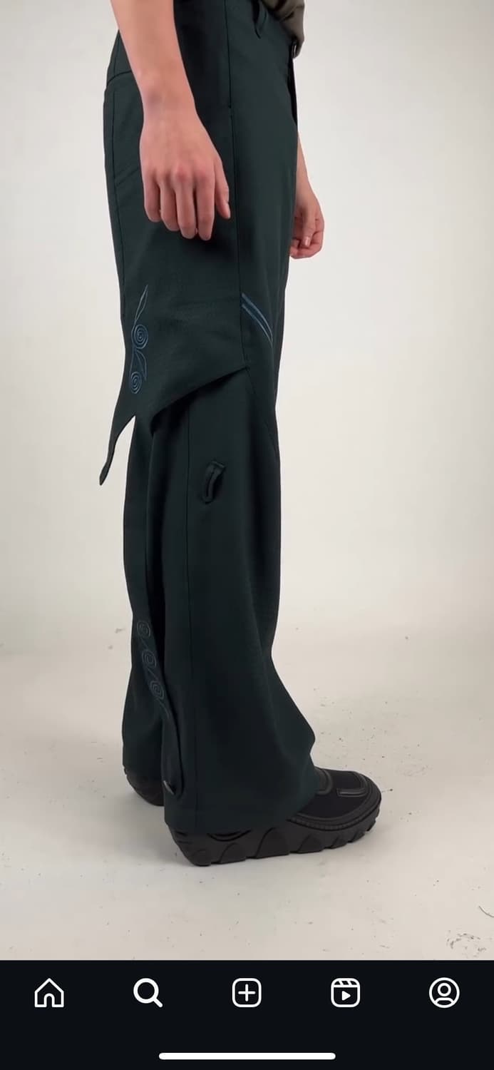 パンツ kiko kostadinov Nesebur trouser Kiko Kostadinov Black Nesebur Trousers Kiko Kostadinov