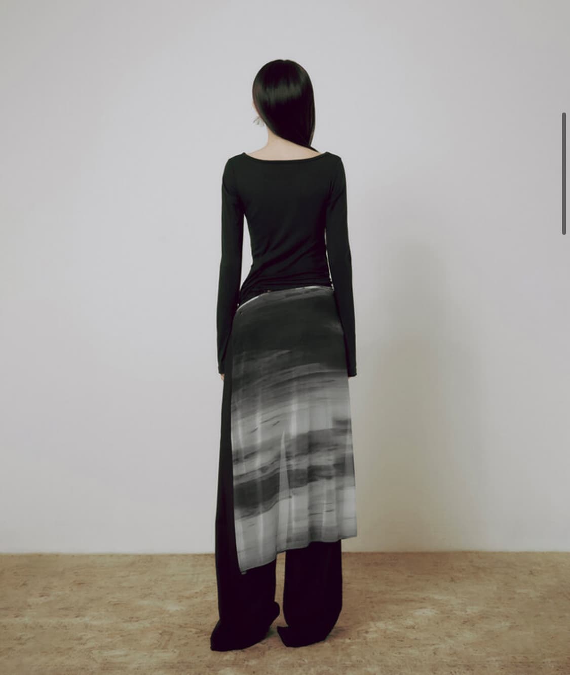 韓国商品/FLARE UP Sheer Jovian Wrap Skirt flareup Sheer Jovian Wrap Skirt Bl | 후루츠패밀리