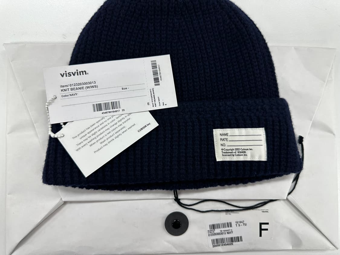 visvim KNIT BEANIE(COTTON) KNIT CAP COTTON