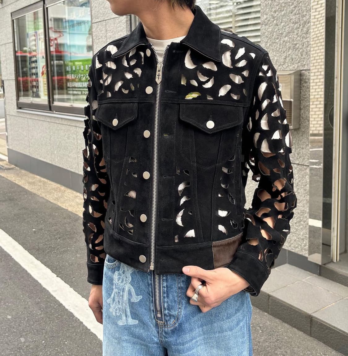 masu フラワーレザージャケット ジャケット・アウター MASU FLOWER-CUT