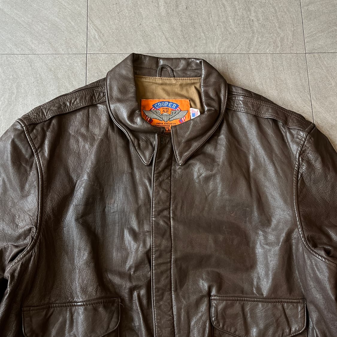 Cooper Type A2 Leather Jacket Cooper Type A-2 Leather Jacket 쿠퍼