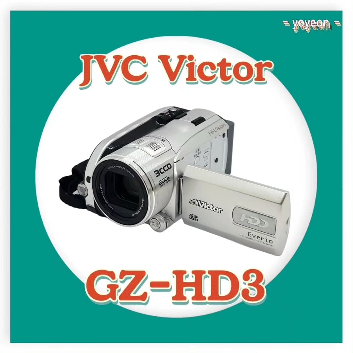 Victor JVC Everio GZ-HD3 Hi-Vision HDD ビデオカメラ ビクター