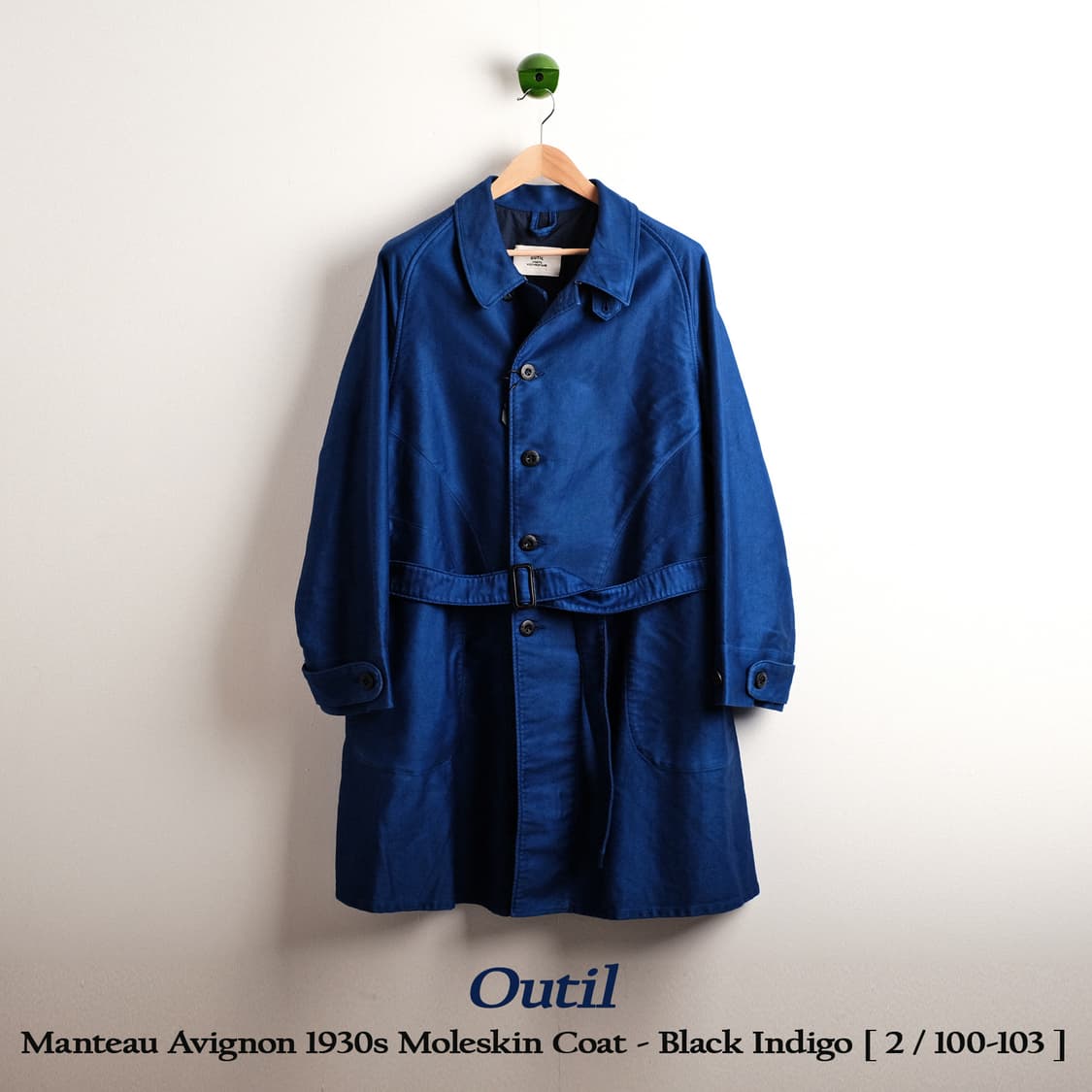 OUTIL manteau avignon / black indigo 2