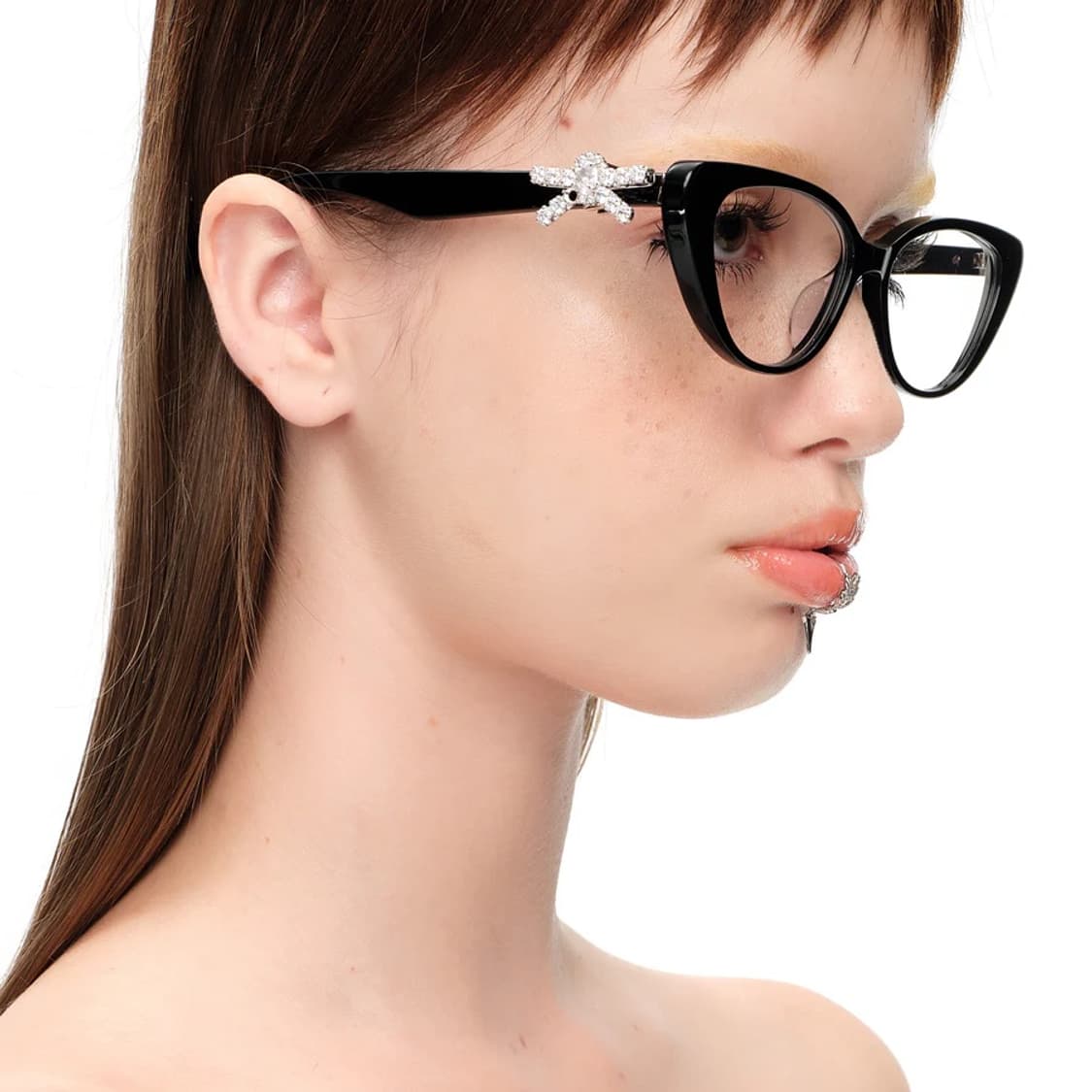 shushutong × YVMIN メタルリボンメガネ Silver yvmin x shushutong