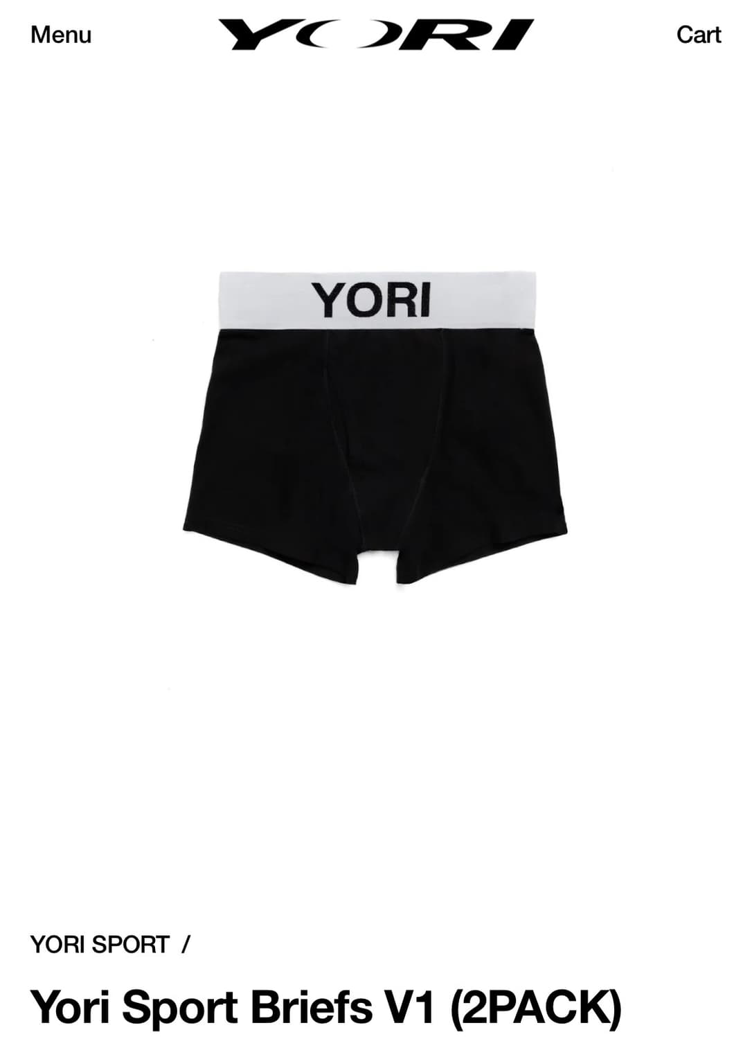 下着・アンダーウェア \"yori sport\"V1 YORI BRIEFS Briefs v1 (2PACK) | YORI