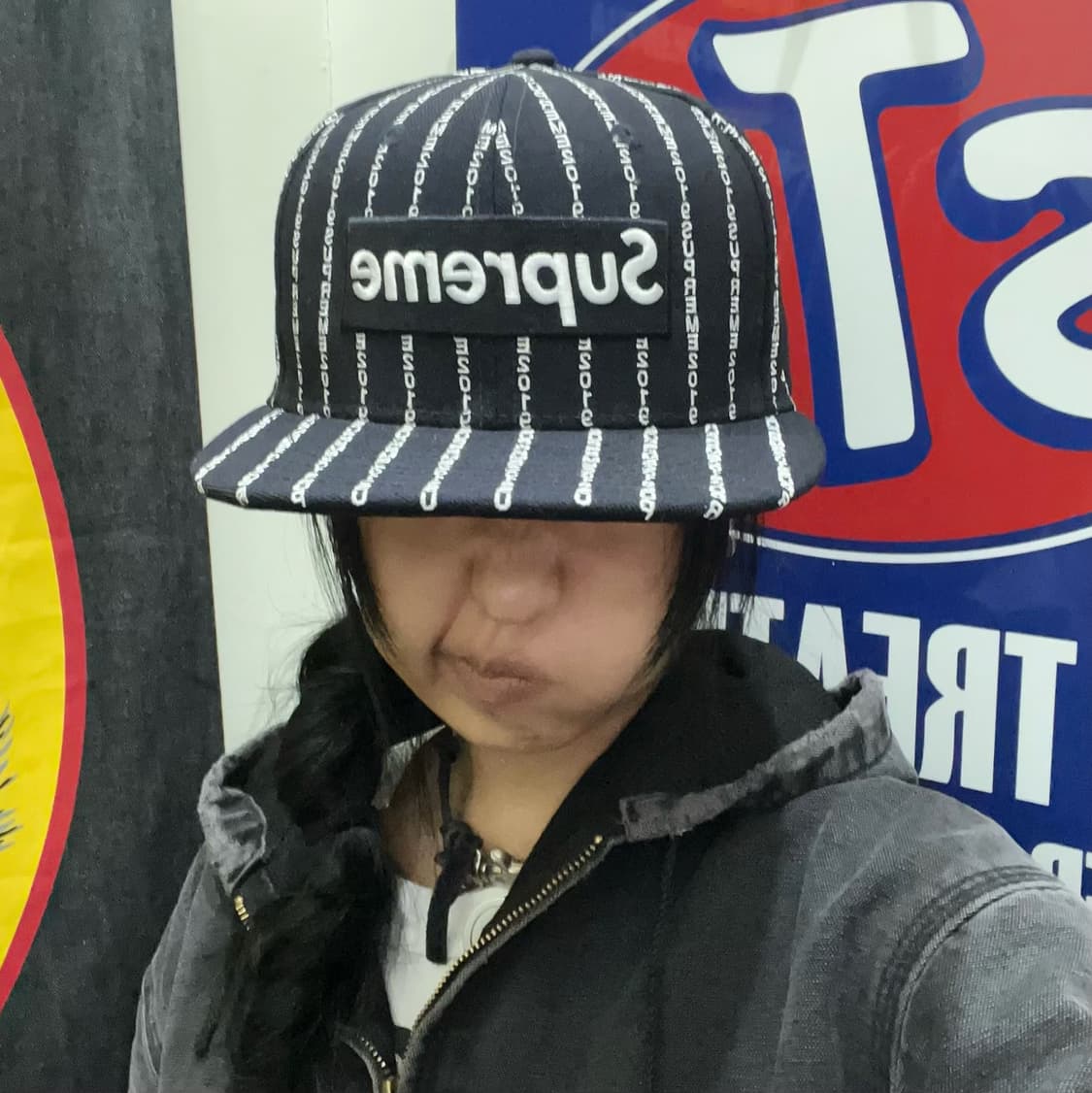 Supreme Text Stripeキャップ テキストストライプ 2019