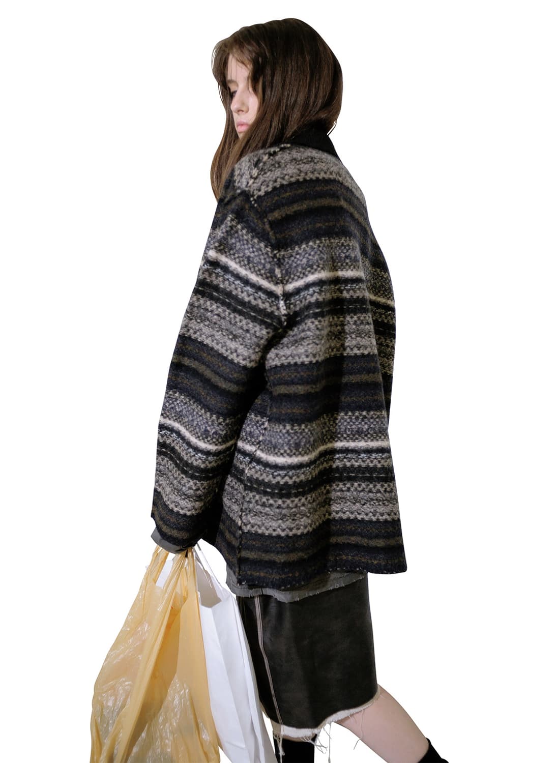 のり　新品PERVERZE Blanket Border Coat のり 新品PERVERZE Blanket Border Coat PERVERZE Blanket Border Coat