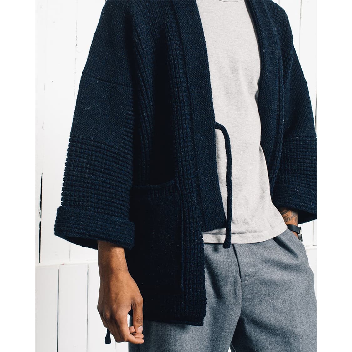 KAPITAL キャピタル 　5G ウールワッフル　KESAカーディガン KAPITAL 5G WOOL WAFFLE KESA CARDIGAN | 후루츠패밀리