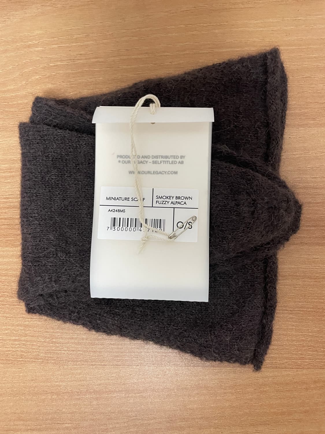 OUR LEGACY MINIATURE SCARF 25SS our legacy miniature scarf brown