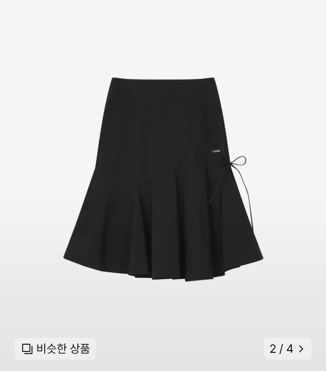 ★MISEKI SEOUL★ Shirring ruffle midi skirt 미세키서울 Shirring ruffle midi skirt BLACK | 후루츠패밀리
