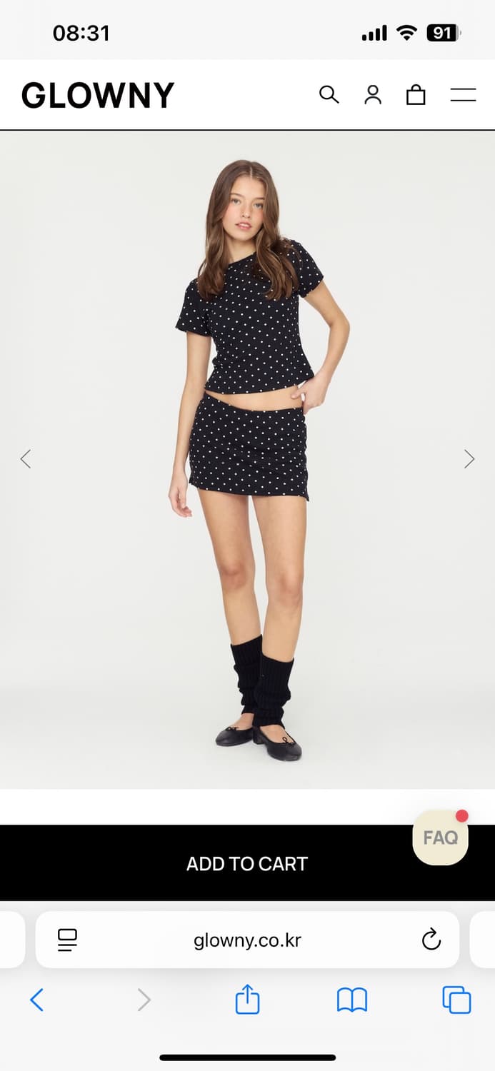 ★GLOWNY★WILD MINI SKIRT (ONYX FLECK)★正規品/韓国直送料込 글로니 WILD MINI SKIRT (ONYX FLECK) | 후루츠패밀리