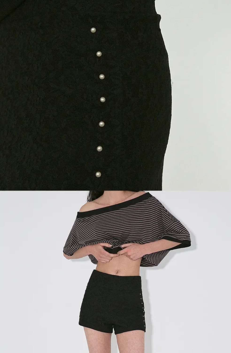 【Polysooem】25ss FLOWER LACE DOLPHIN SHORTS 폴리수엠 FLOWER LACE DOLPHIN SHORTS | 후루츠패밀리