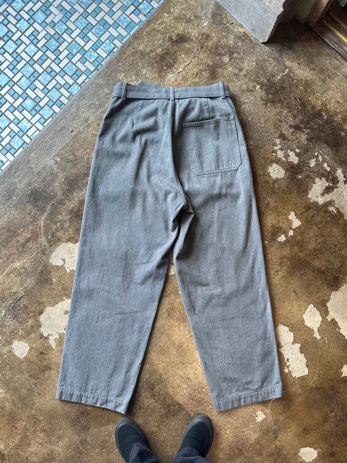 Graphpaper colorfast denim Belted Pants Graphpaper colorfast Denim