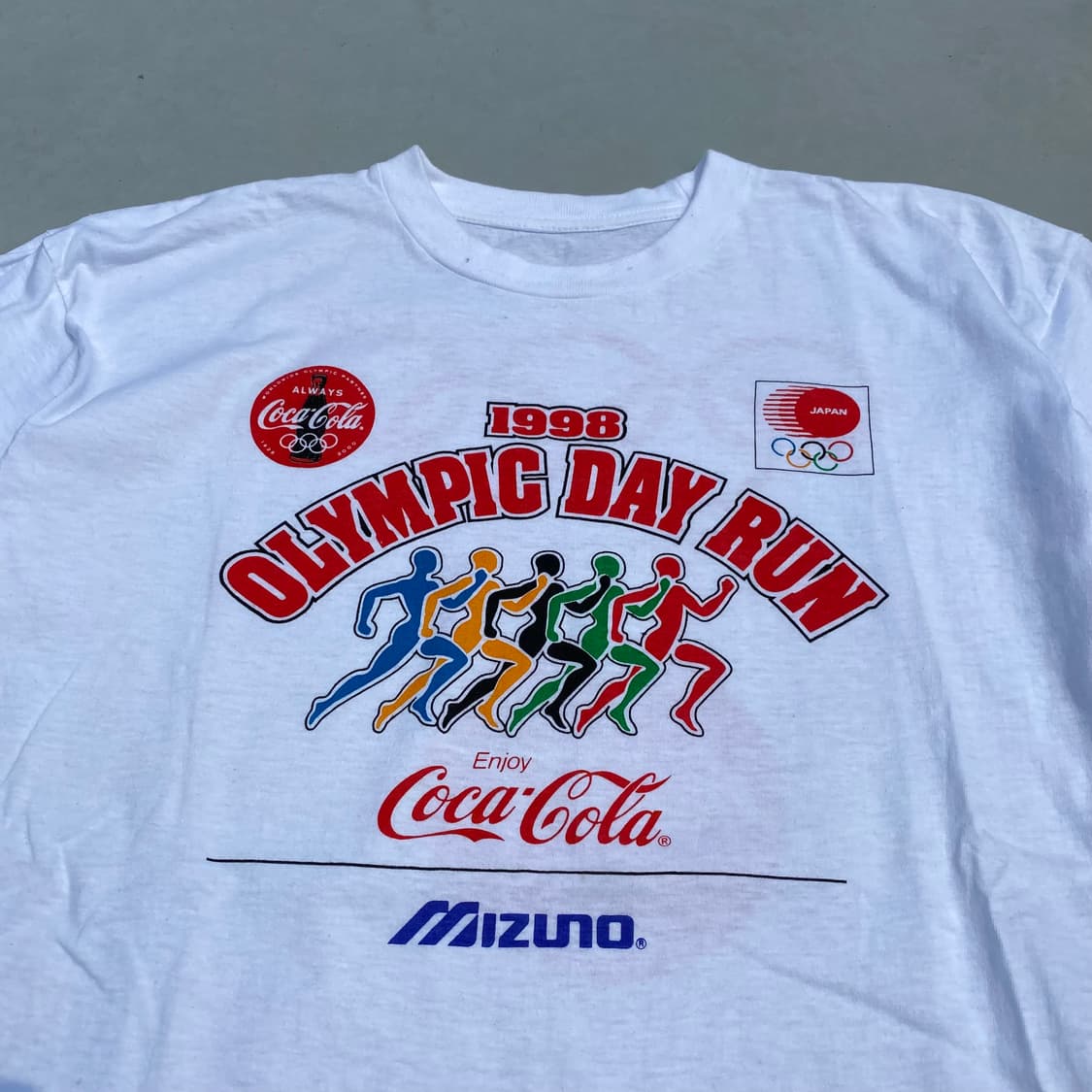 Coca-Cola 1998 OLYMPIC DAY RUN Tシャツ L ▫️90's Olympic day run