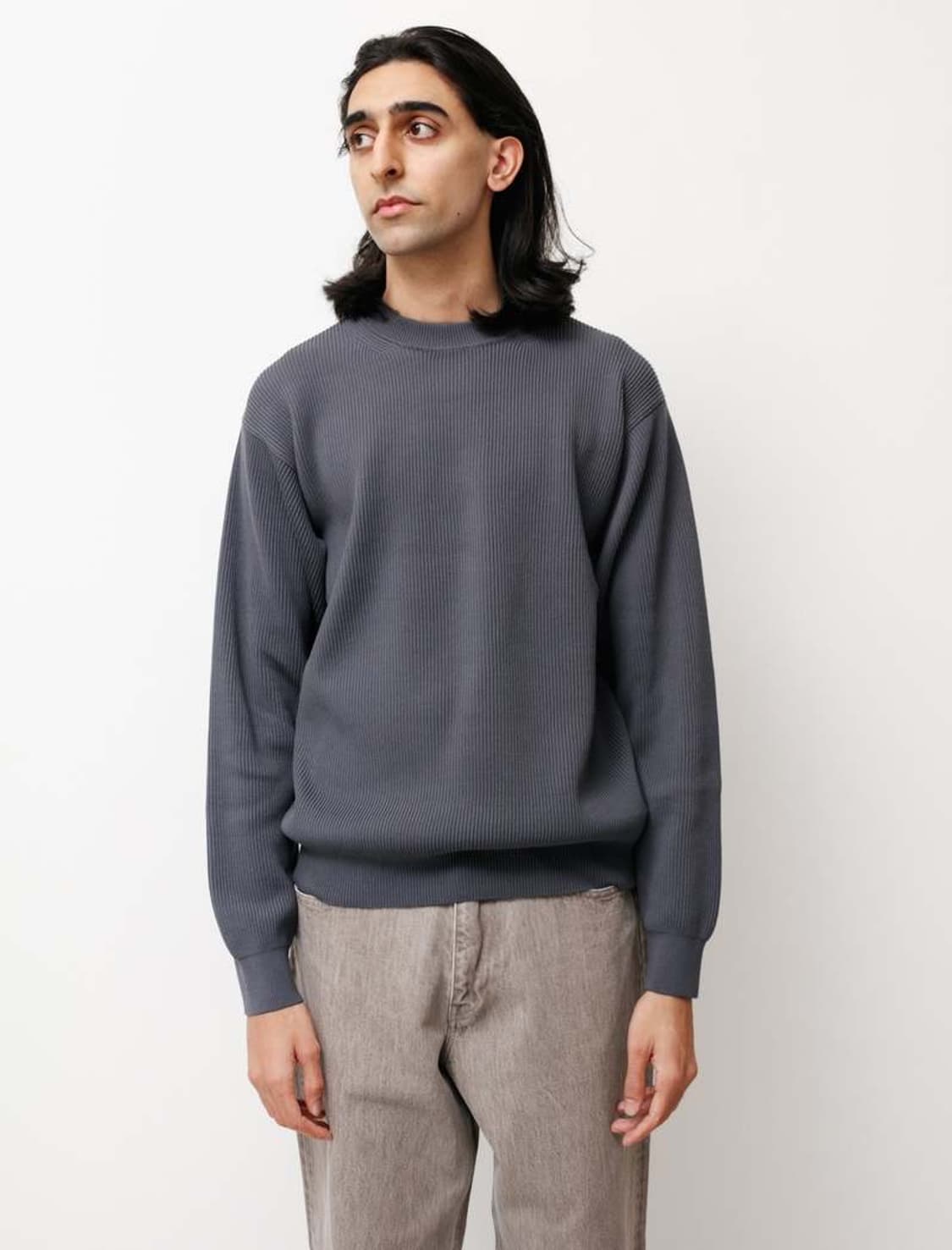 Auralee 오라리 니트 super hard twist rib knit | 후루츠패밀리