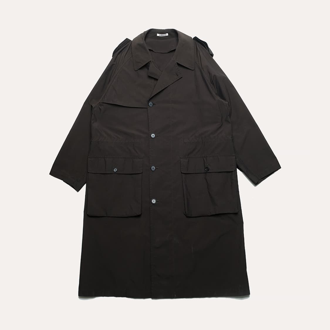 Finx Nylon Chambray Field Coat AURALEE FINX NYLON CHAMBRAY