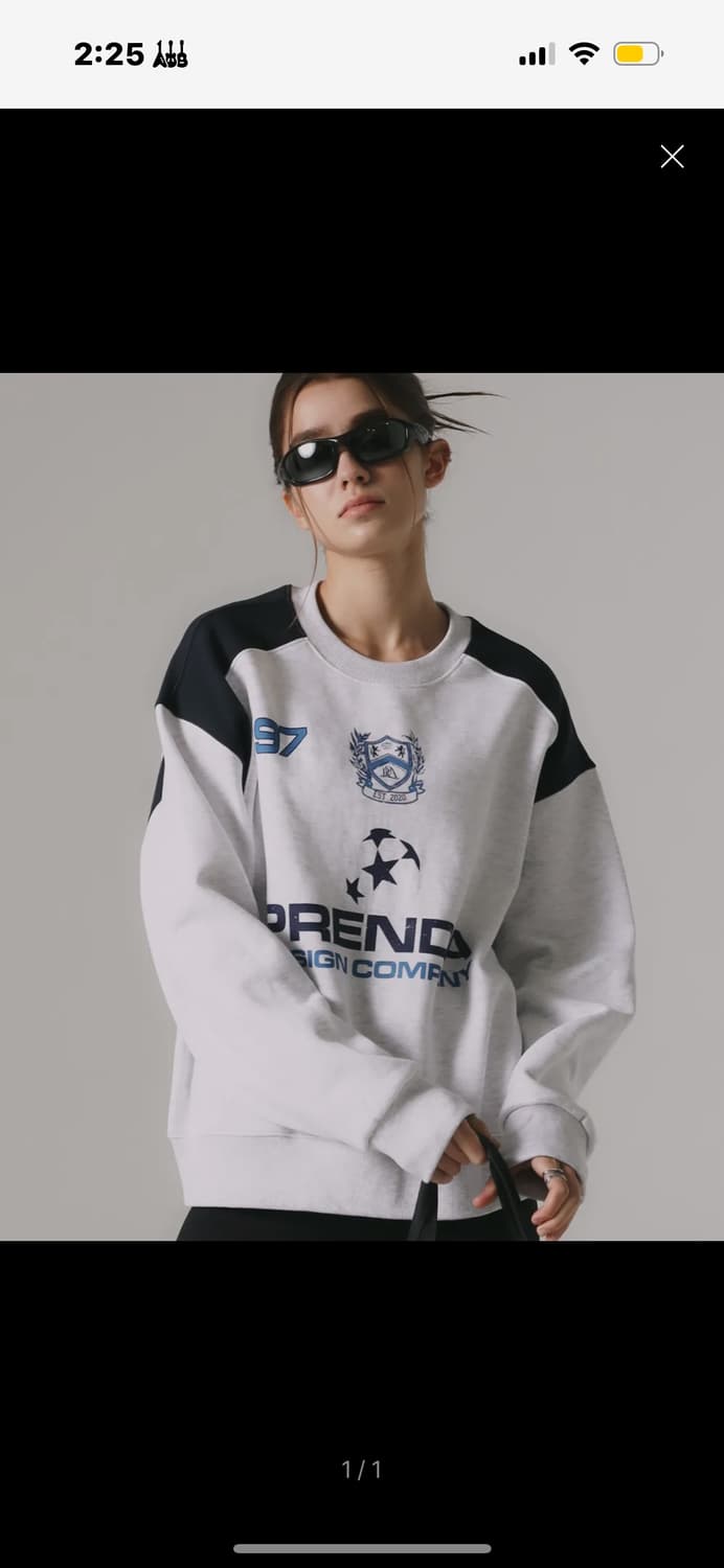 ◇PRENDA◇ STAR PDC UNIFORM SWEATSHIRT HEATHER GRAY STAR PDC UNIFORM SWEATSHIRT HEATHER GRAY | 후루츠패밀리