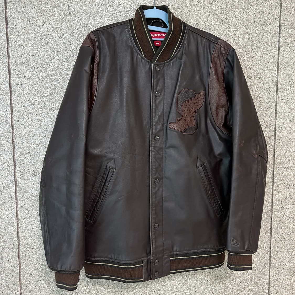 ジャケット・アウター SUPREME 05AW Wing Foot Leather Jacket SUPREME 05AW Wing Foot Leather Jacket