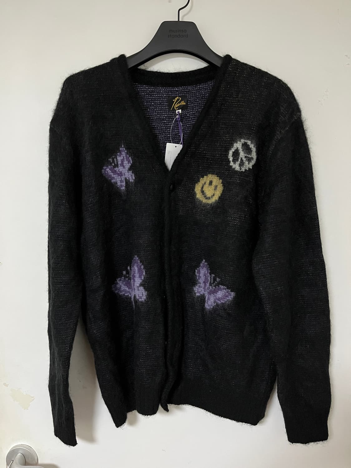 Needles Mohair Cardigan - Flame on Garmentory