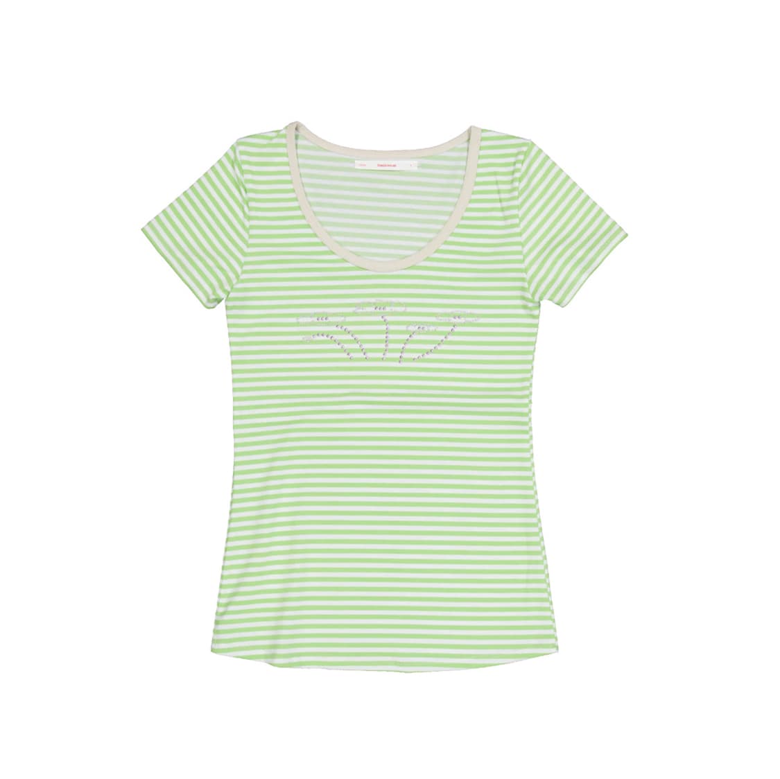 영마일웨어 daisy dust stripe t-shirt_green | 후루츠패밀리