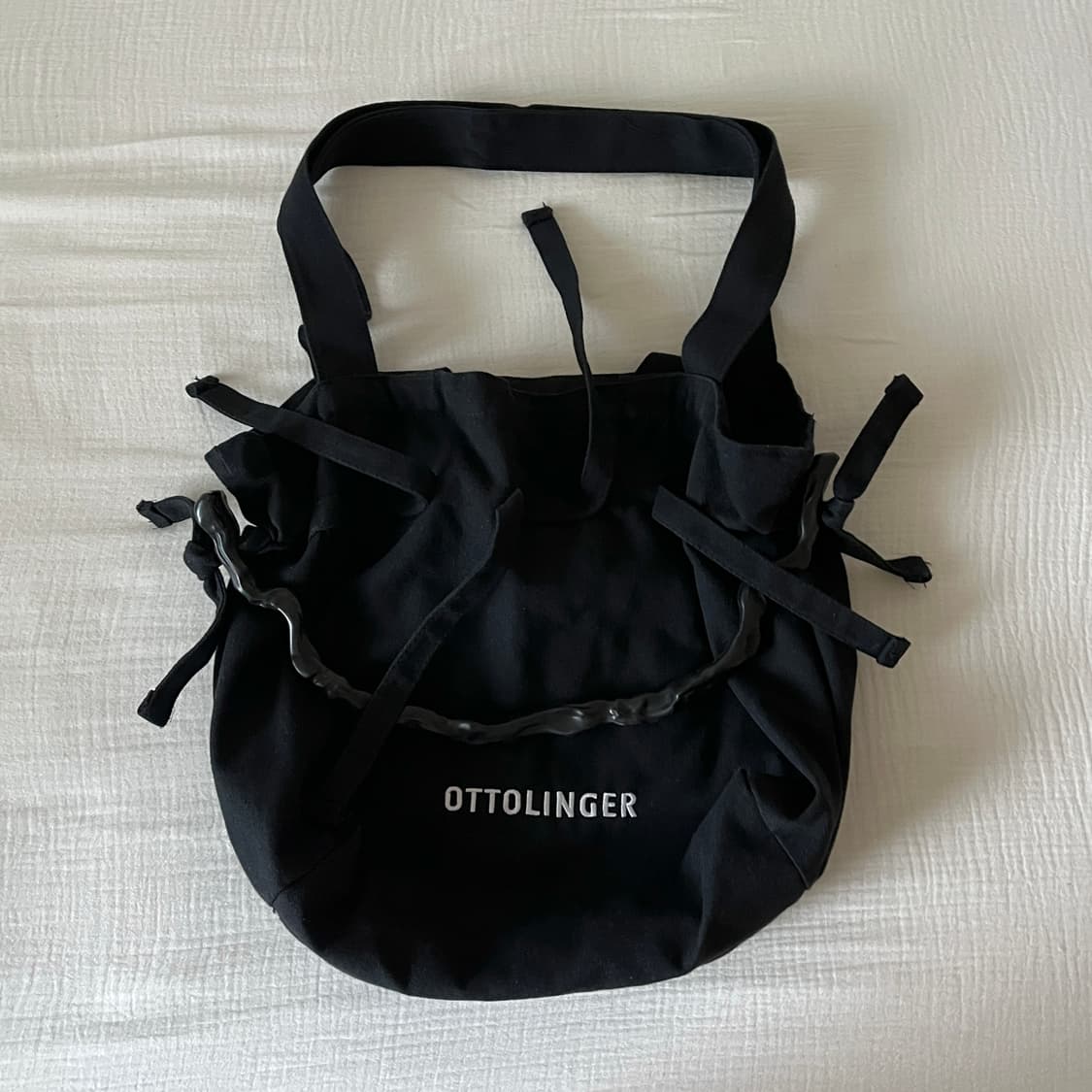 Ottolinger Denim Tote in Black