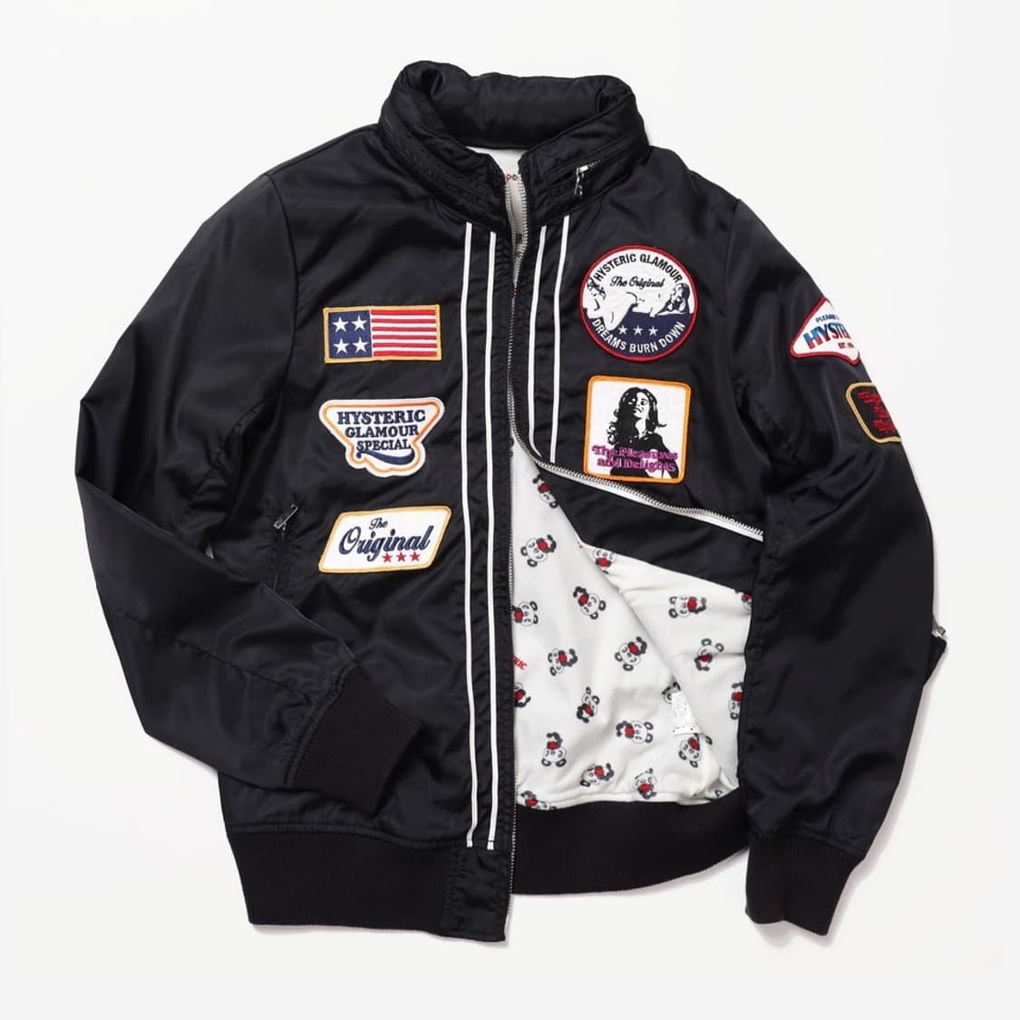 HYSTERIC GLAMOUR】Patch nylon jacket Hysteric Glamour Nylon Patch