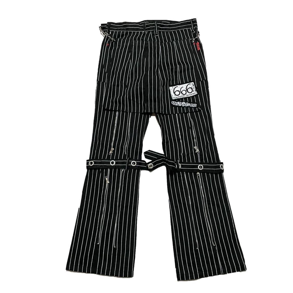 MAD PUNKS skull garter bontage pants Mad punks bondage pants